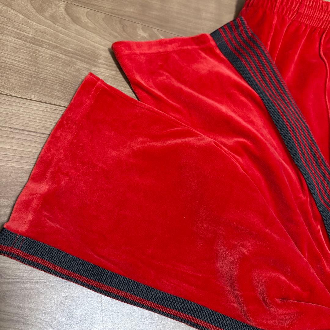 Needles セットアップ 赤 ベロア素材