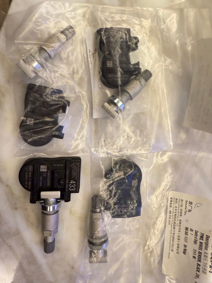 テスラ MODEL X MODEL S TPMS タイヤ 空気圧センサー 8個