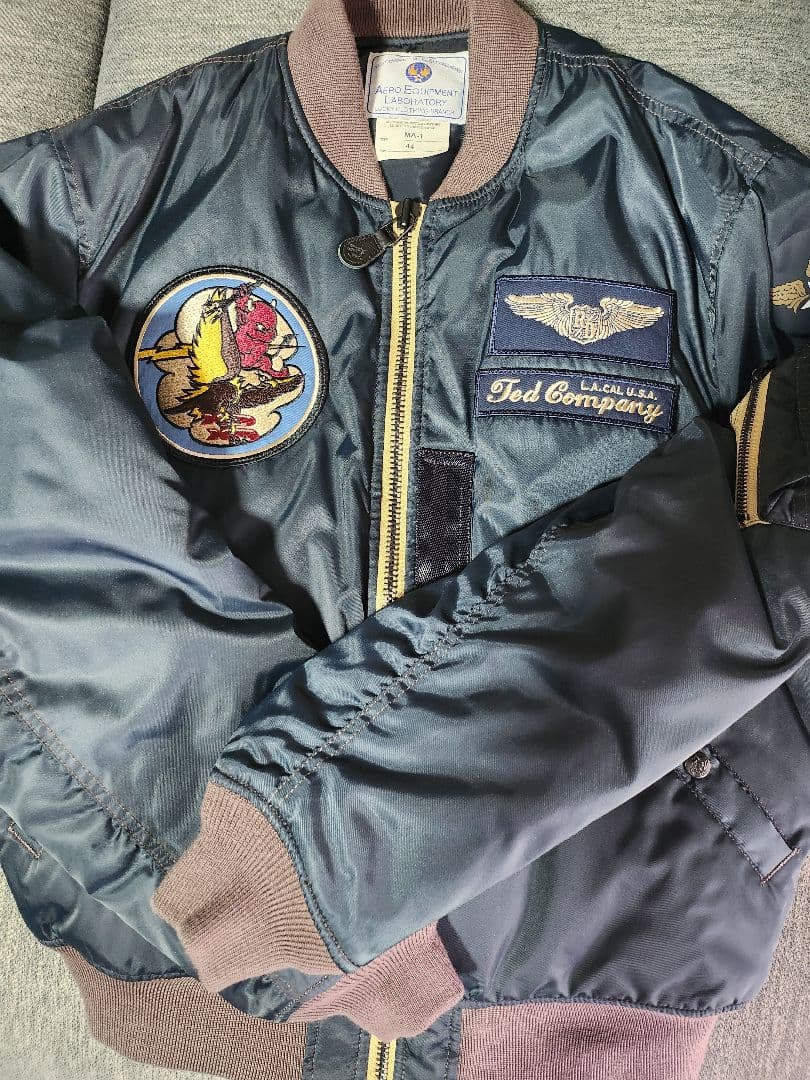 Ted Company MA-1 フライトジャケット 44 ネイビー
