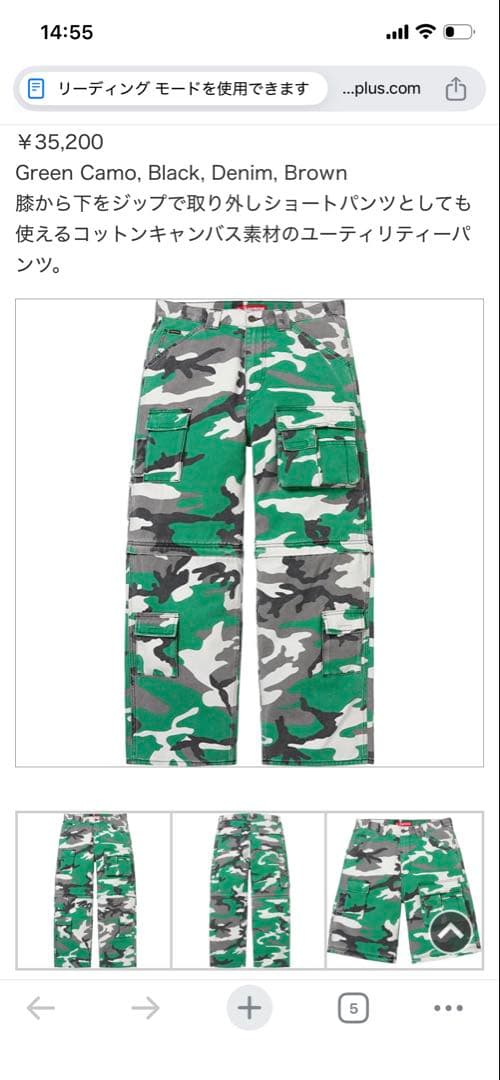 Supreme Zip-Off Utility Pant シュプリーム