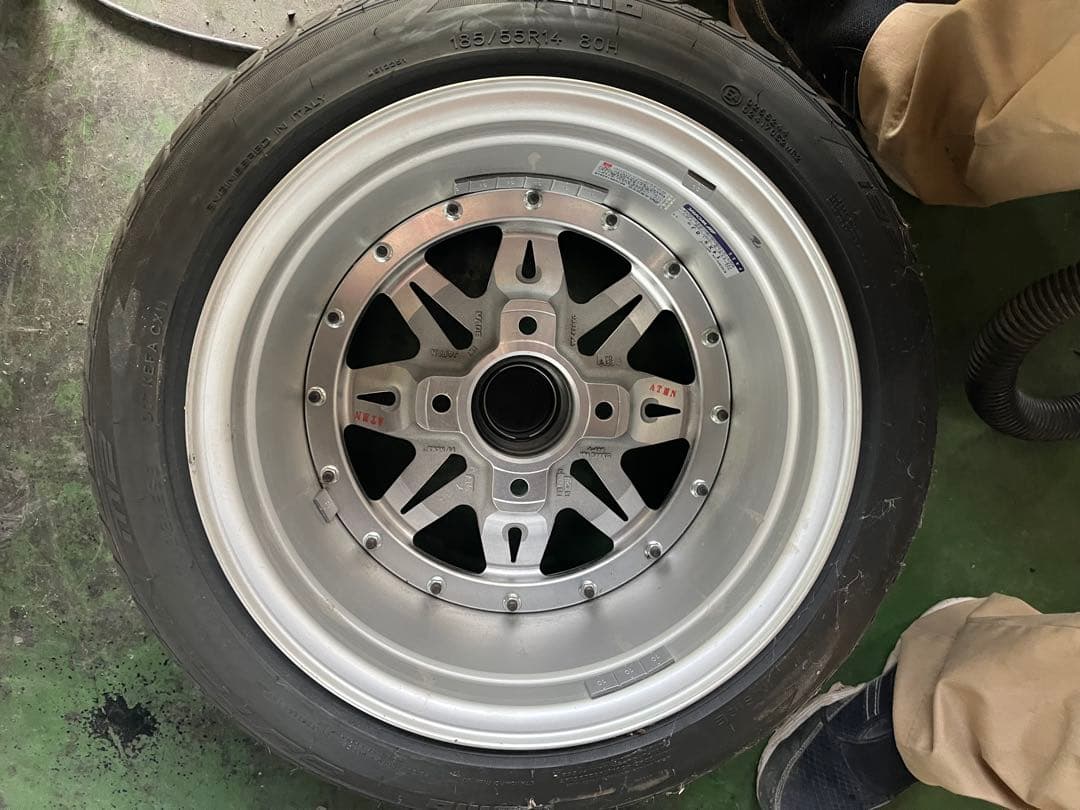 Equip ホイール 185/55R14 タイヤセット　　引っ張り　2本のみ