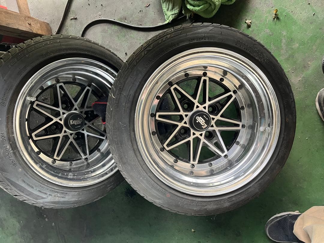 Equip ホイール 185/55R14 タイヤセット　　引っ張り　2本のみ