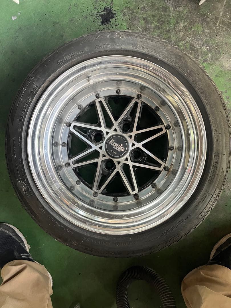 Equip ホイール 185/55R14 タイヤセット　　引っ張り　2本のみ