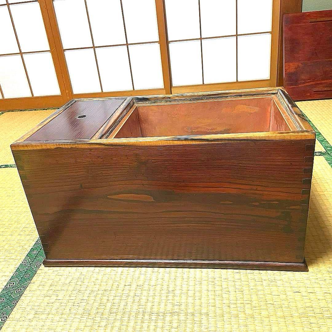 ⭐️骨董 長火鉢 古民具 アンティーク 古道具 テーブル　2way天板取り外し付