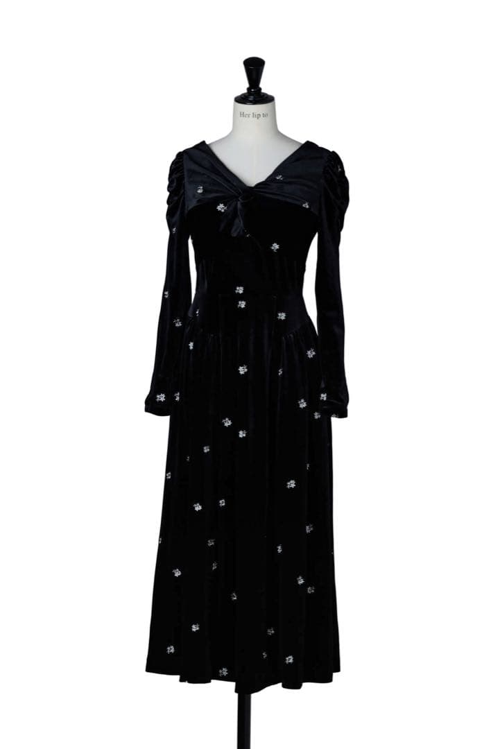 ワンピース Belmont Floral Velour Dress