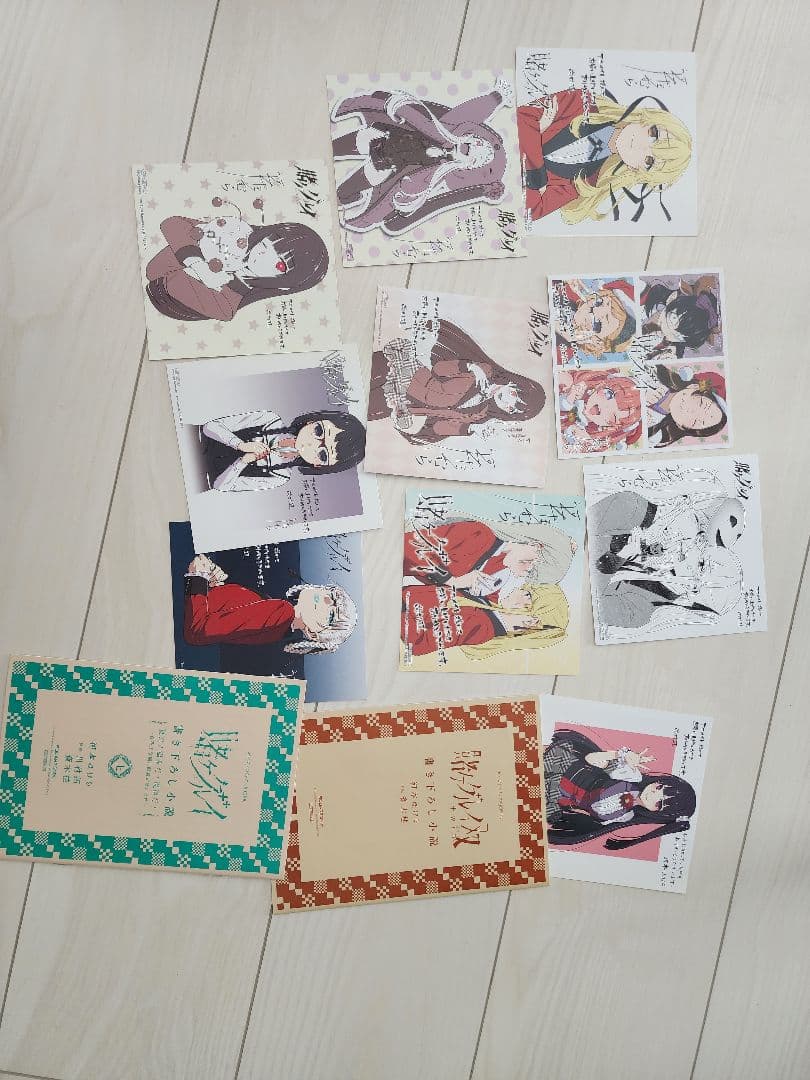 賭ケゲルイ1-14+賭ケグルイ双1-11 ミニ色紙17枚　書き下ろし小説3冊