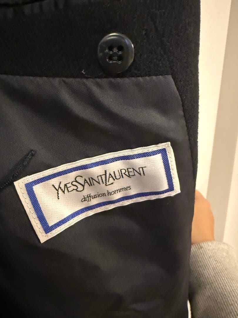 【美品】YSL diffusion hommes 90s ウールロングコート L