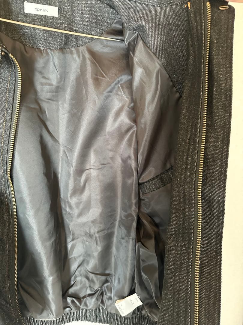 epnok ハイネックデニムジャケット カーブデニムパンツ