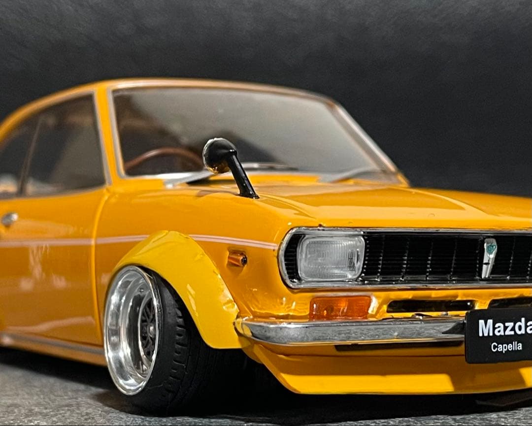 1/24 アシェット 国産名車 MAZDA カペラ 旧車 改造車 カスタムカー