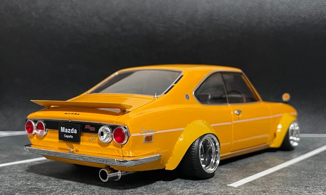 1/24 アシェット 国産名車 MAZDA カペラ 旧車 改造車 カスタムカー