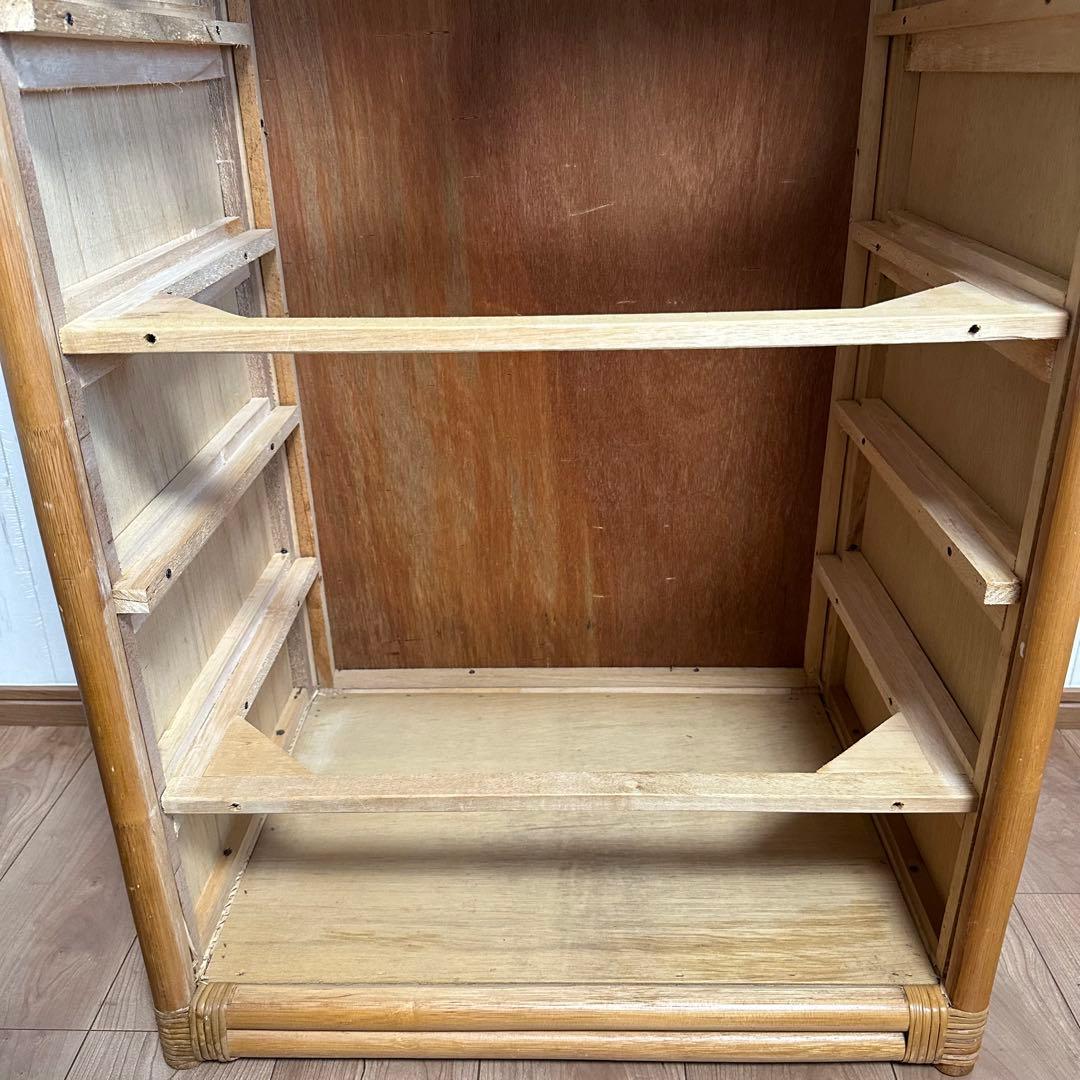 チェスト 家具 タンス 収納家具 整理棚 ラタン 6段 天然素材 引取希望