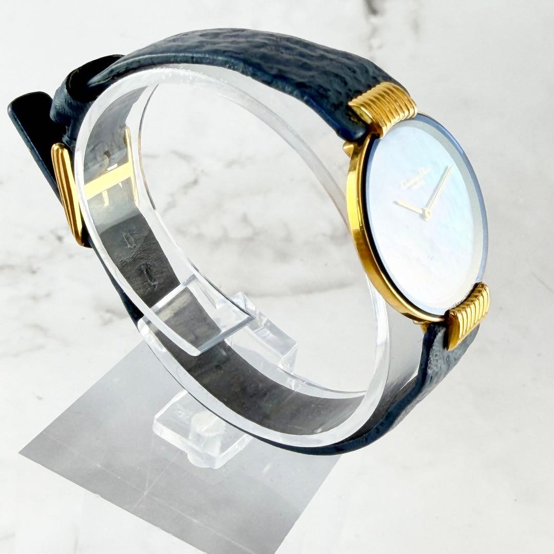 【新品電池】 Dior バギラ 46-153-3 ブルーシェル文字盤 クォーツ
