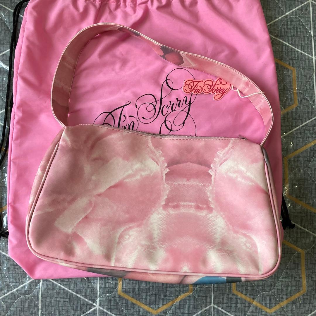 IM SORRY Blythe Doll Print顔プリント ショルダーバッグ