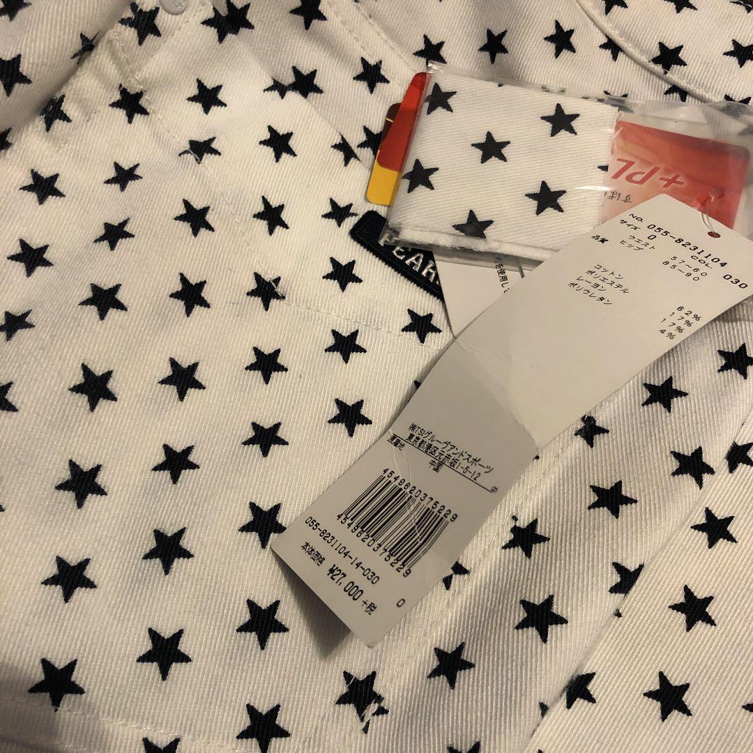 パーリーゲイツ・プラスヒート星柄プリントパンツ