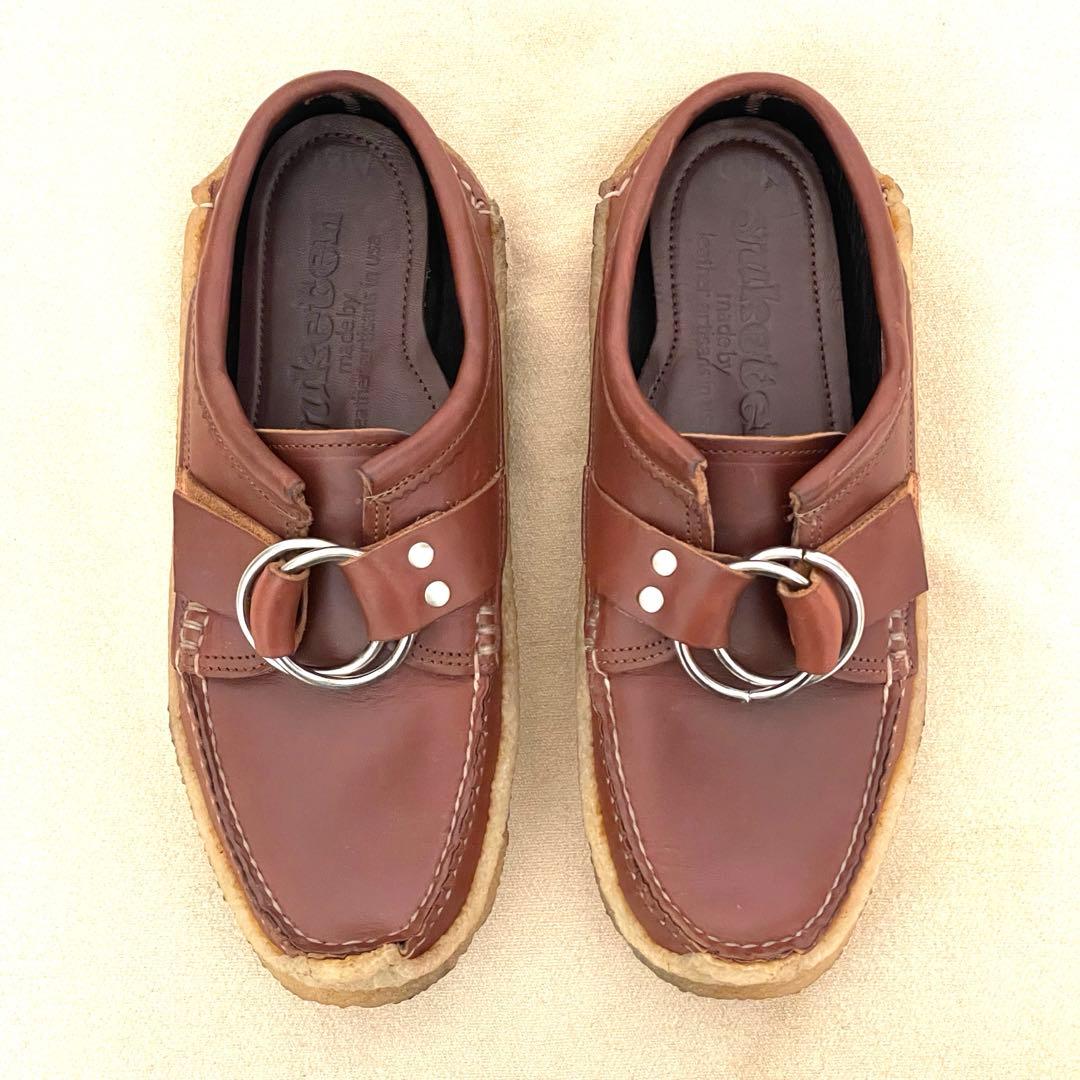 ユケテン センターリング モック モカシン レザー　シューズ US8 26cm