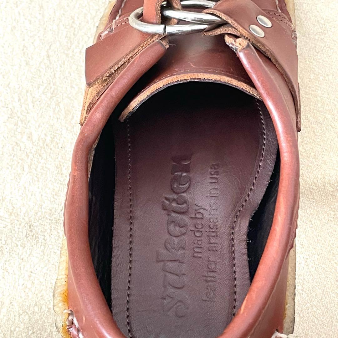 ユケテン センターリング モック モカシン レザー　シューズ US8 26cm