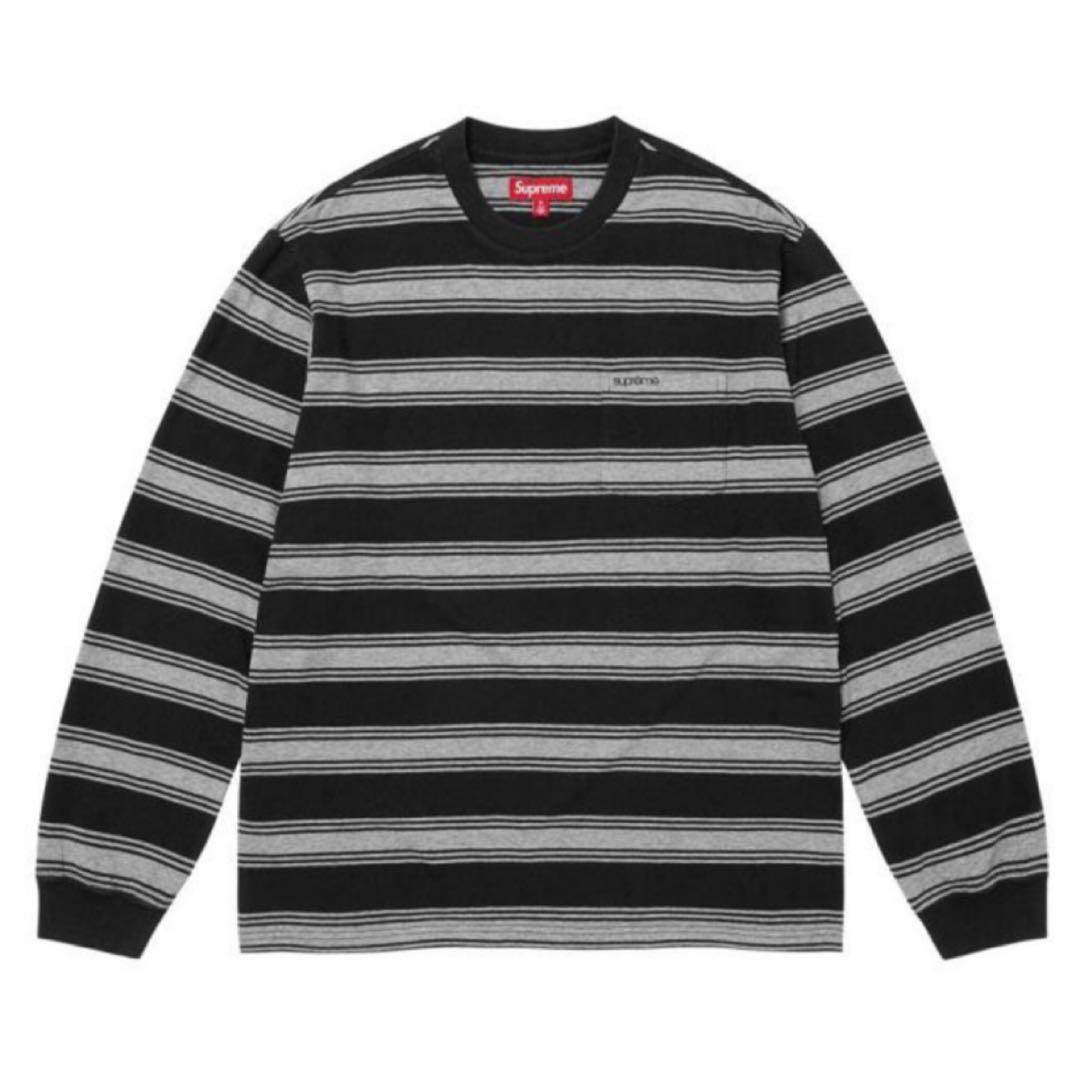 supreme stripe pocket l/s top XL 25FW 新品