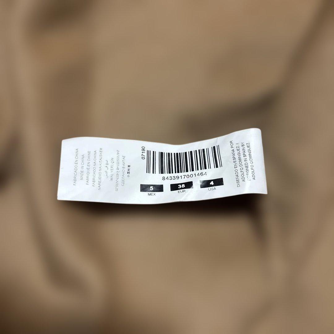 ADOLFO DOMINGUEZ ガウンコート 38 キャメル ウール混