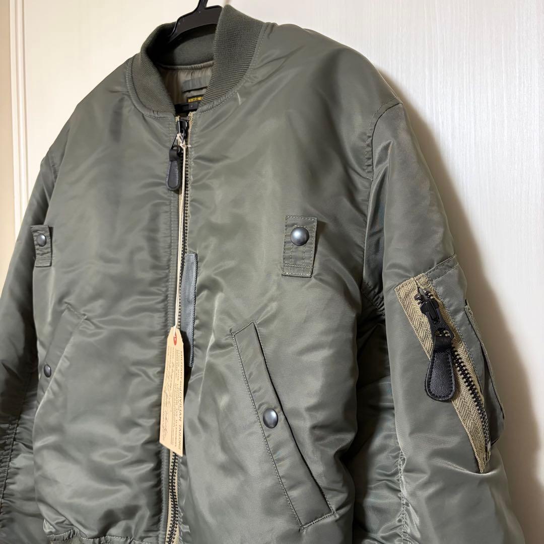 WAIPER.inc MA-1フライトジャケット　セージ　M