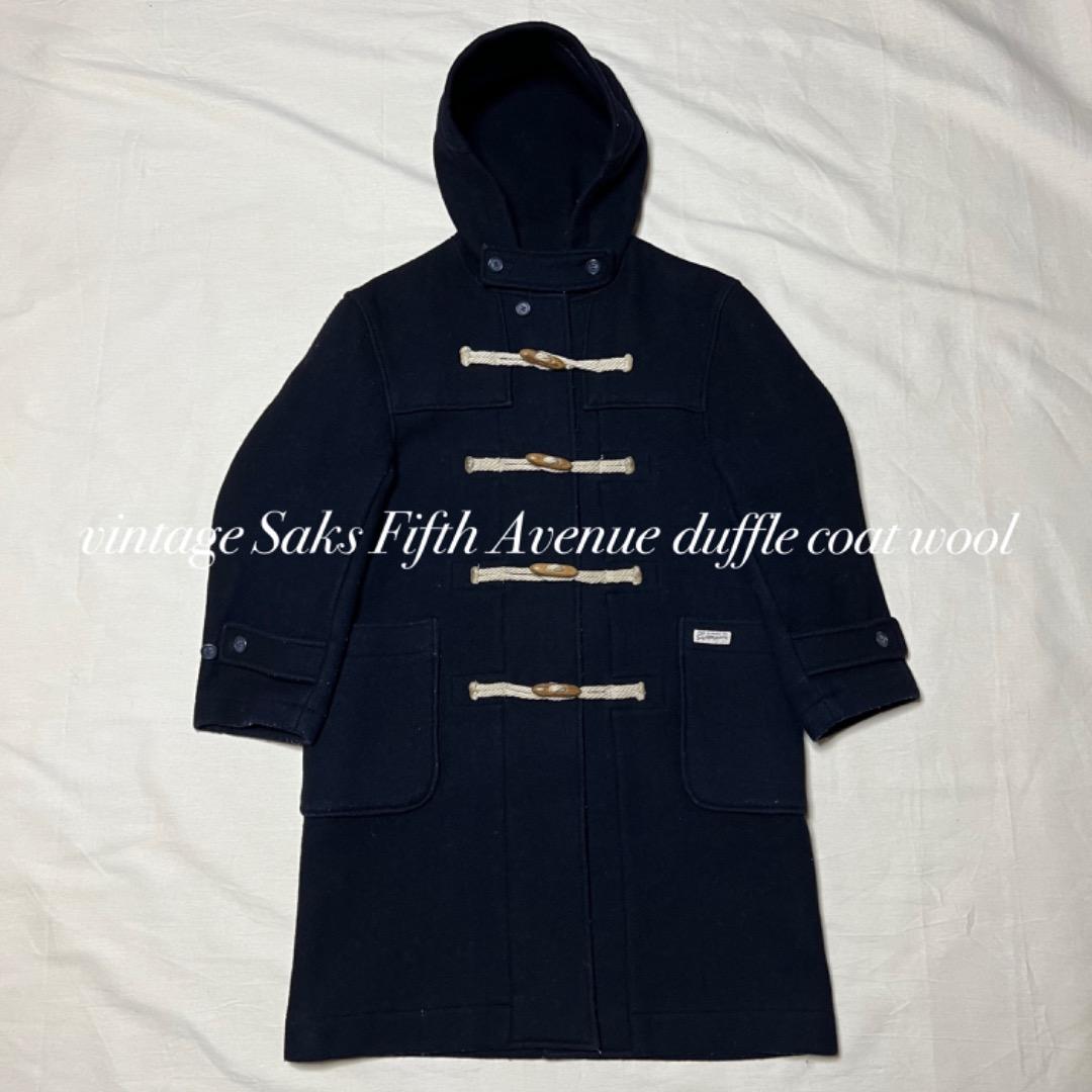 サックスフィフスアベニュー　ダッフルコート　ドクロ刺繍　フランス製　希少