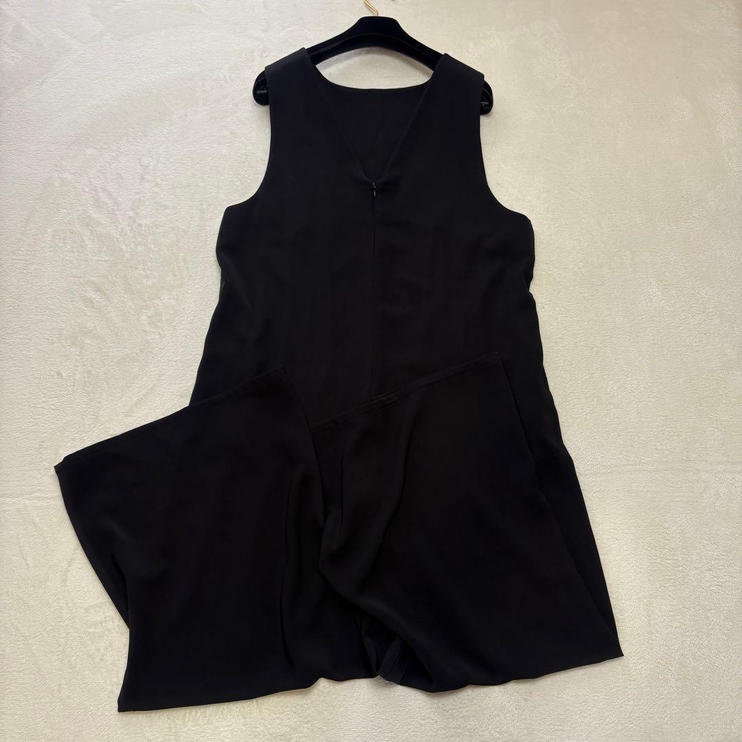 【未使用級✨️】ナエ スムースリバーシブルオールインワン サロペット M ブラック