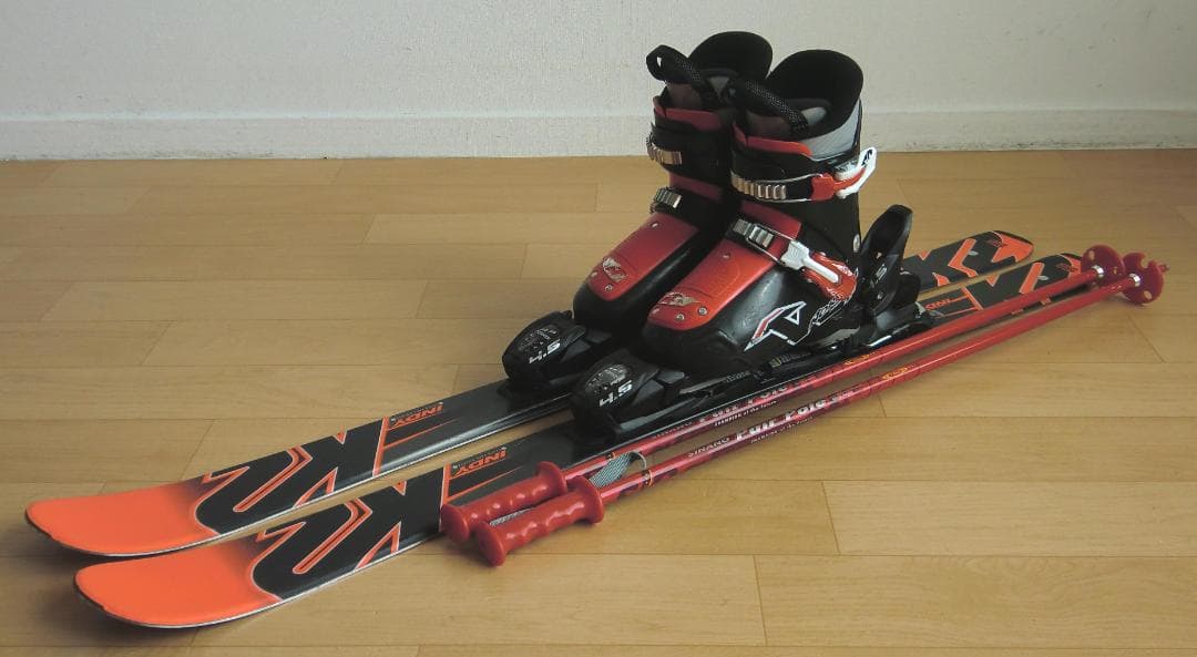 ■■11月限定■送料無料■K2■子供用スキーセット■112/21.5■WAX■■