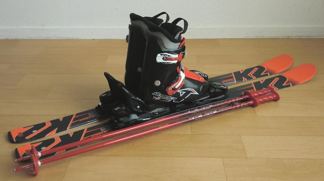 ■■11月限定■送料無料■K2■子供用スキーセット■112/21.5■WAX■■