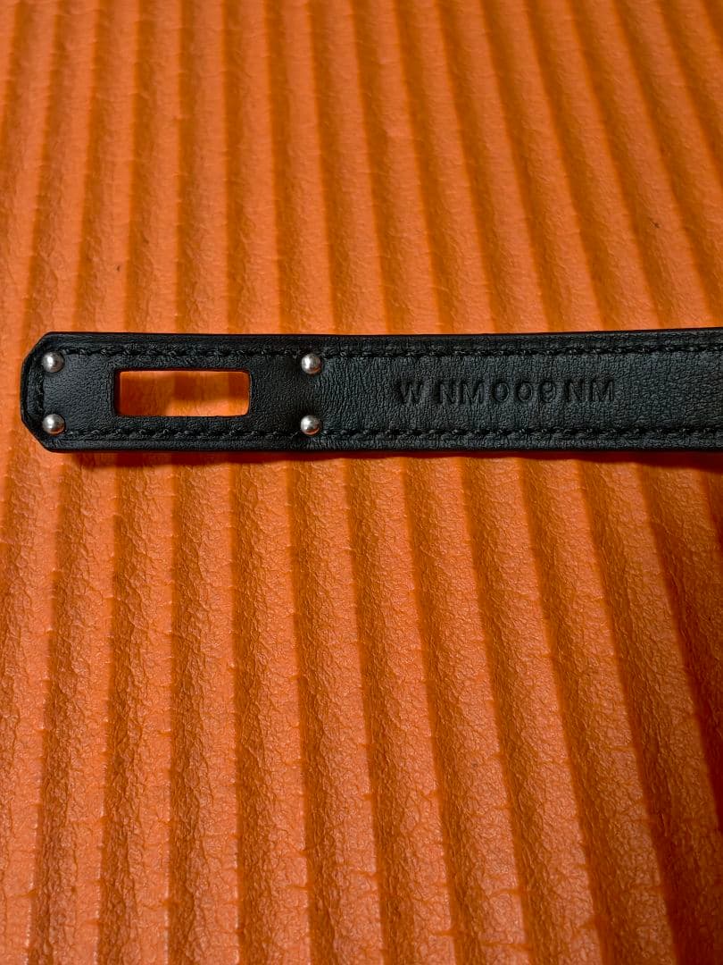 新品 レア エルメス ネックレス ケリーラリアット 黒 ブラック シルバー金具