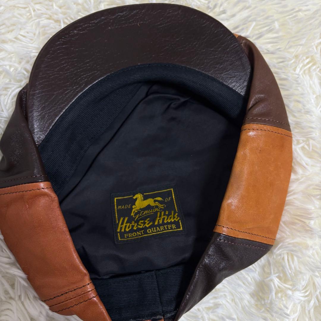 【希少】ザリアルマッコイズ キャスケット レザー ホースハイド 馬革