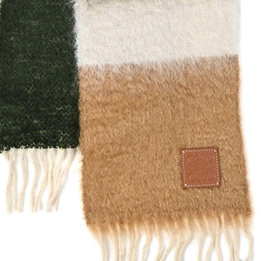 美品　ロエベ スカーフ loewe ウールモヘア　マフラー　モヘアマフラー