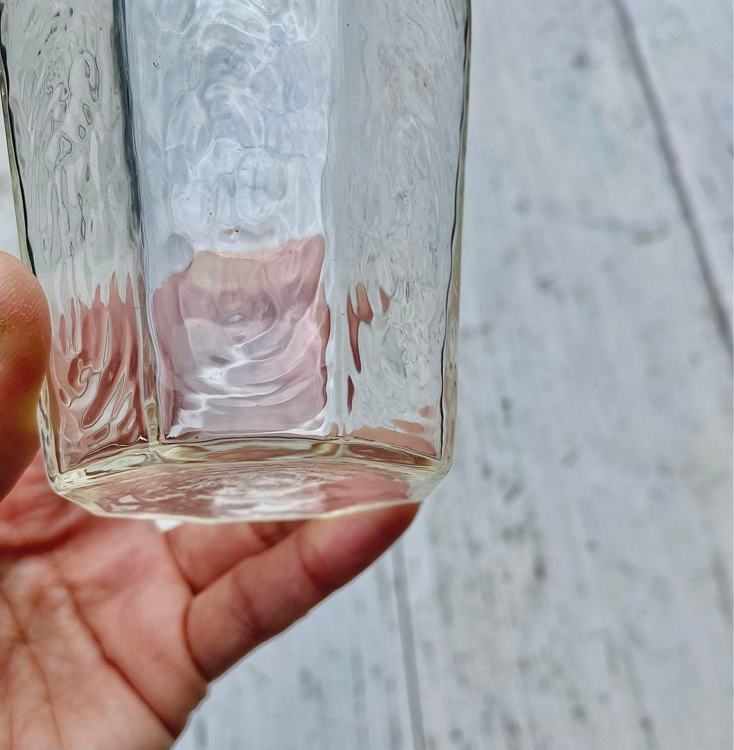 【新品未使用/稀少】　安土草多　八角片口グラス　吹きガラス　民藝　作家もの　食器