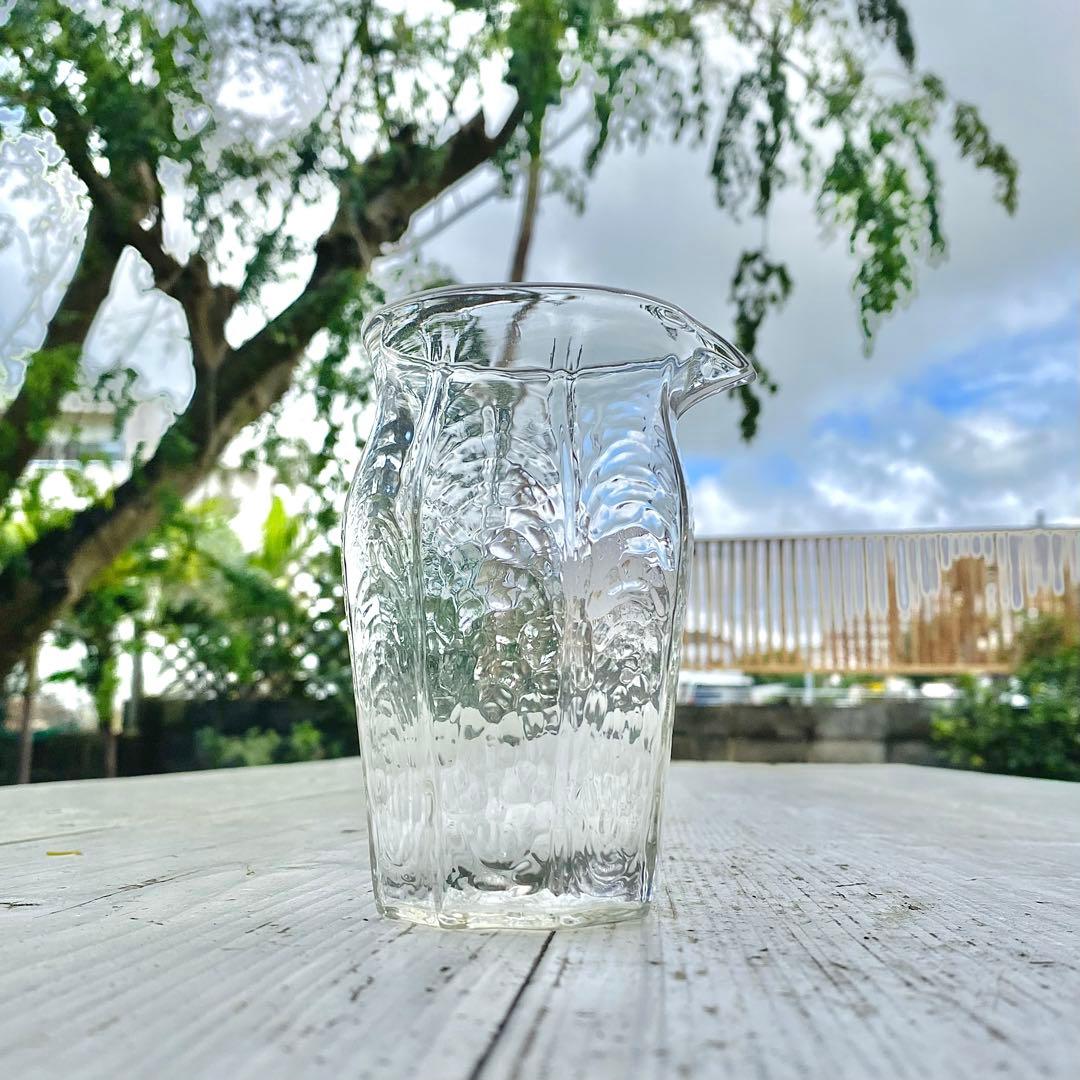 【新品未使用/稀少】　安土草多　八角片口グラス　吹きガラス　民藝　作家もの　食器