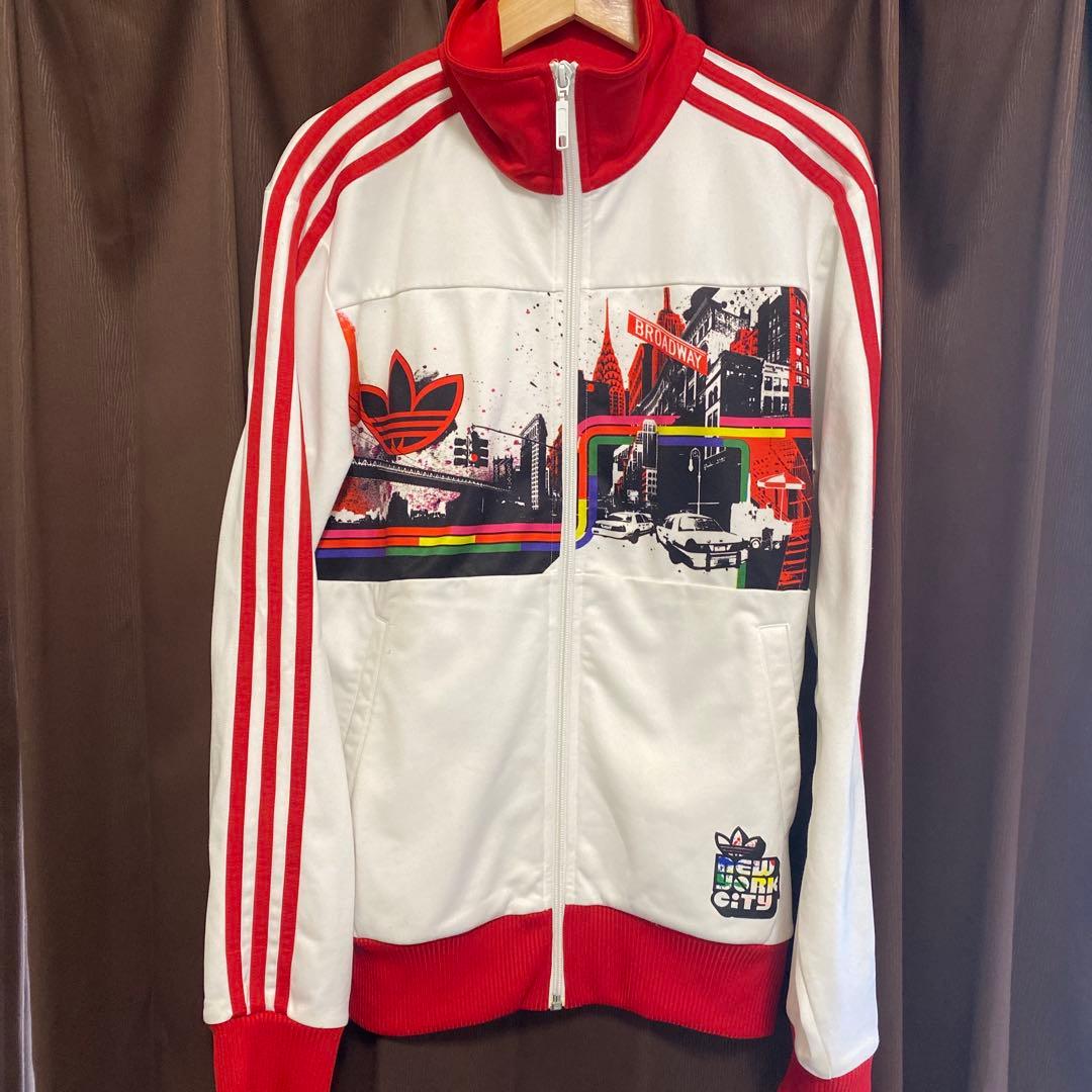 adidas adicolor red series ジャージ S