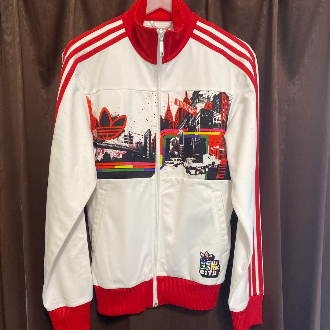 adidas adicolor red series ジャージ S