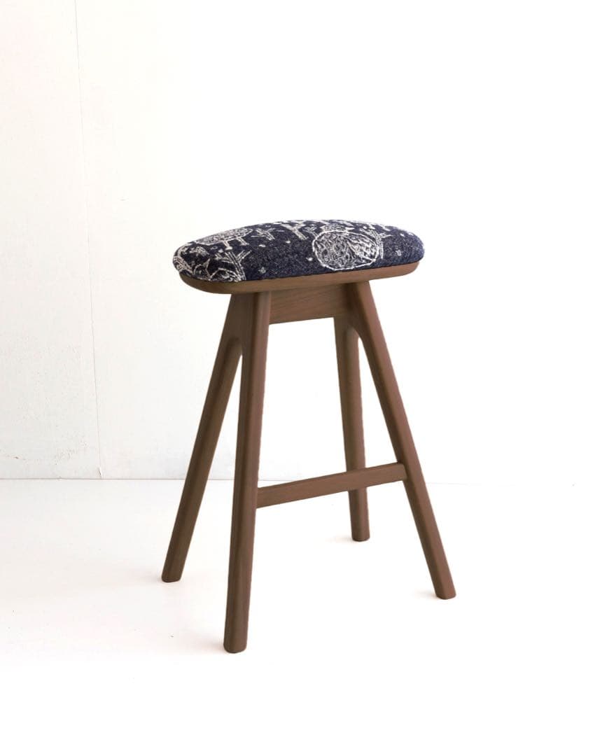 キッチンスツールBR H530 ミナペルホネン　 circle navy