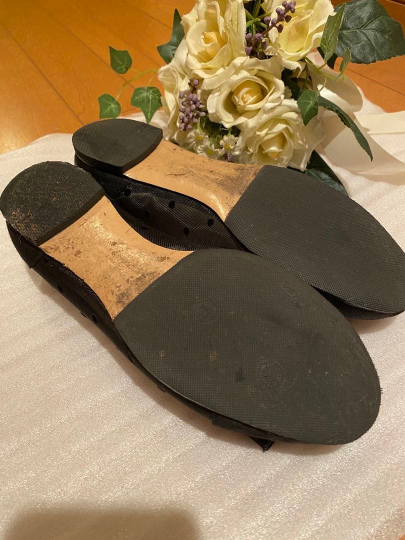 フェラガモ　ヴァラリボン　ドット　フラットシューズ　23~23.5