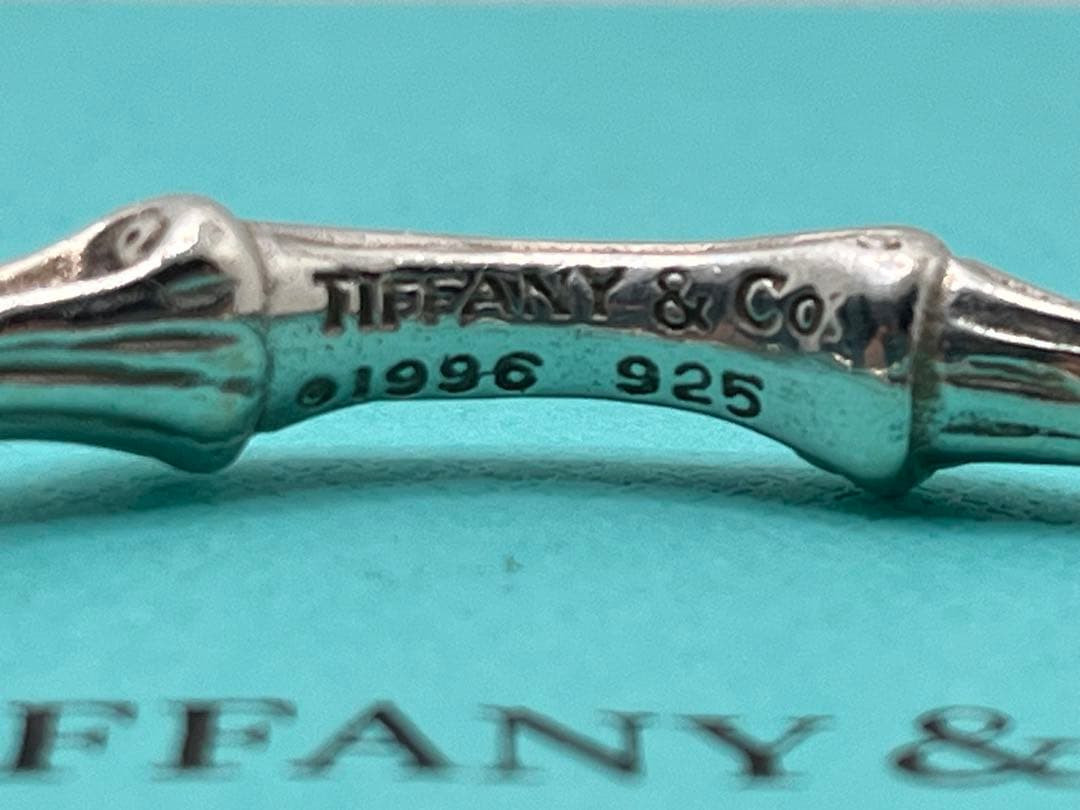 h212 希少　オールド　ティファニー　1996 バンブー　バングル　925