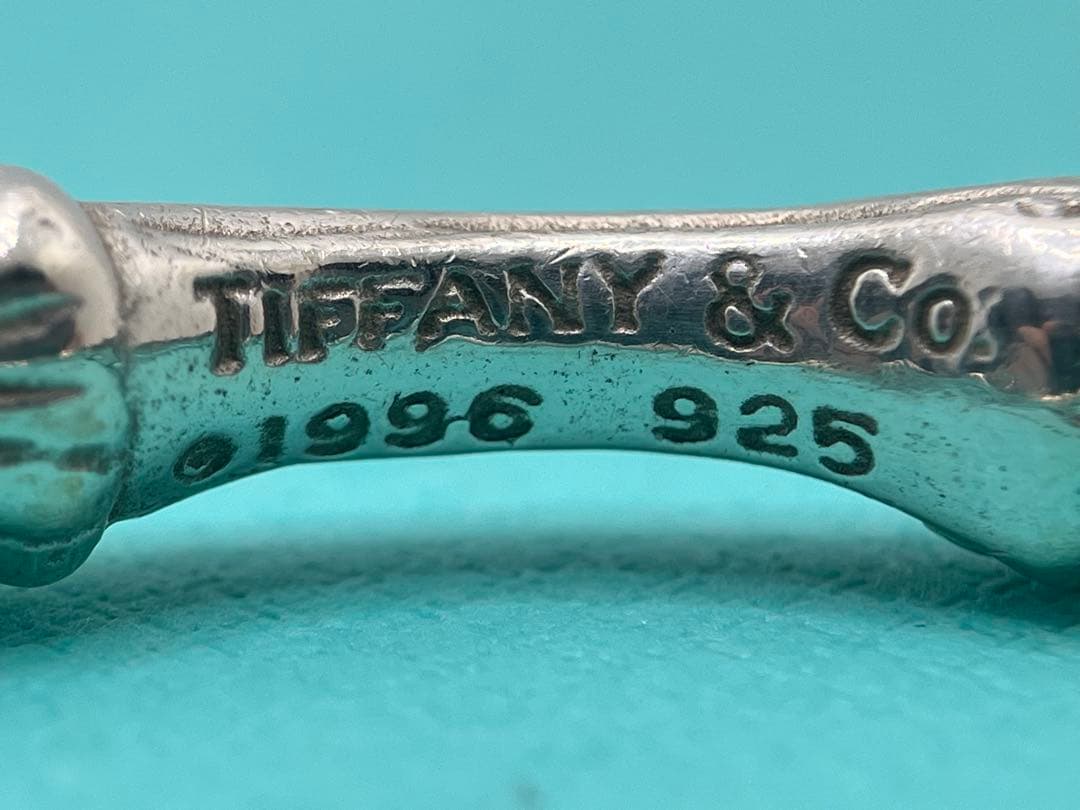 h212 希少　オールド　ティファニー　1996 バンブー　バングル　925