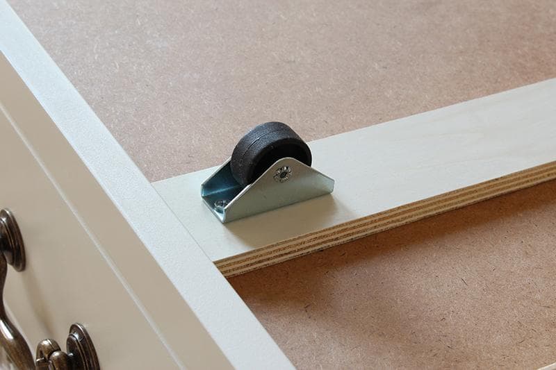 TERU202005　白家具　エレガント　引出し付シングルベッド