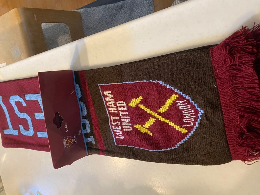 ウエストハム　サッカーマフラー　田中シェンWest Ham United