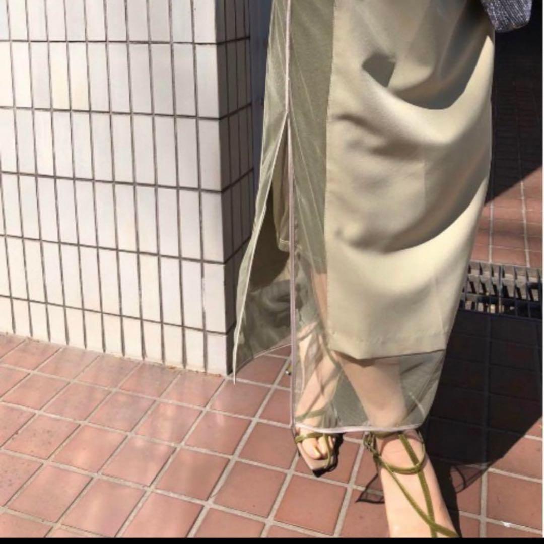 Ameri TULLE DOCKING DRESSチュールドッキングドレス