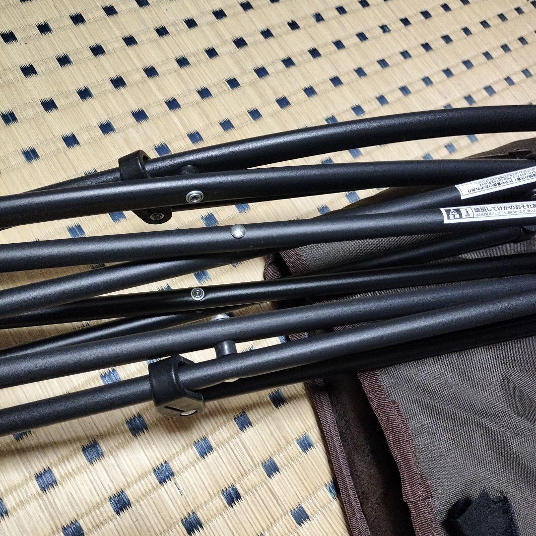 ニトリバタフライチェアと折りたたみスツールのセット