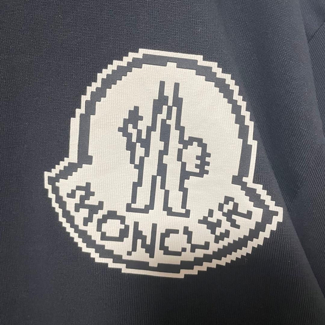 【 24SS 】 モンクレール ピクセルロゴ 長袖カットソー ロンT 美品