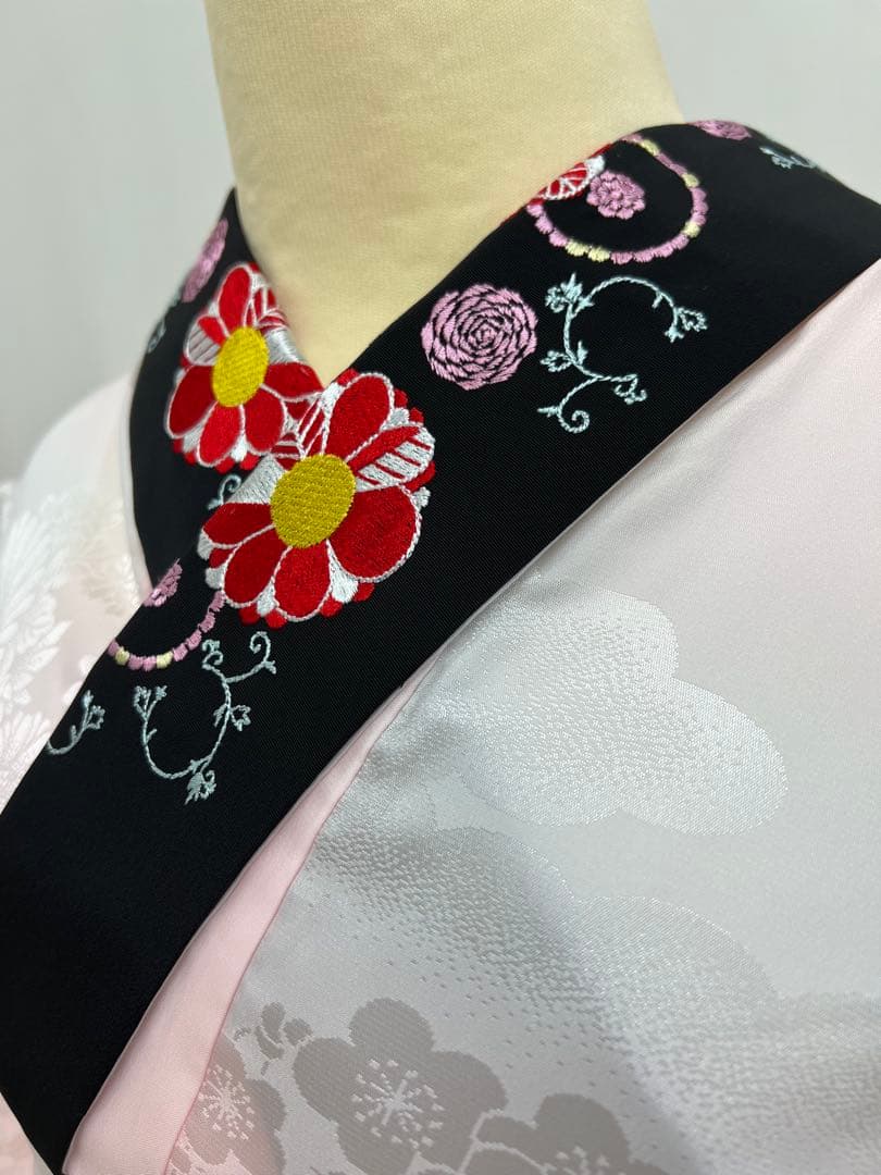 振り袖　フルセット　ブルー　長襦袢付　さくら　金彩加工　刺繍入り　533