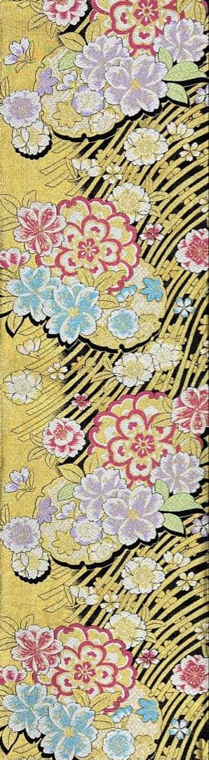 振り袖　フルセット　ブルー　長襦袢付　さくら　金彩加工　刺繍入り　533