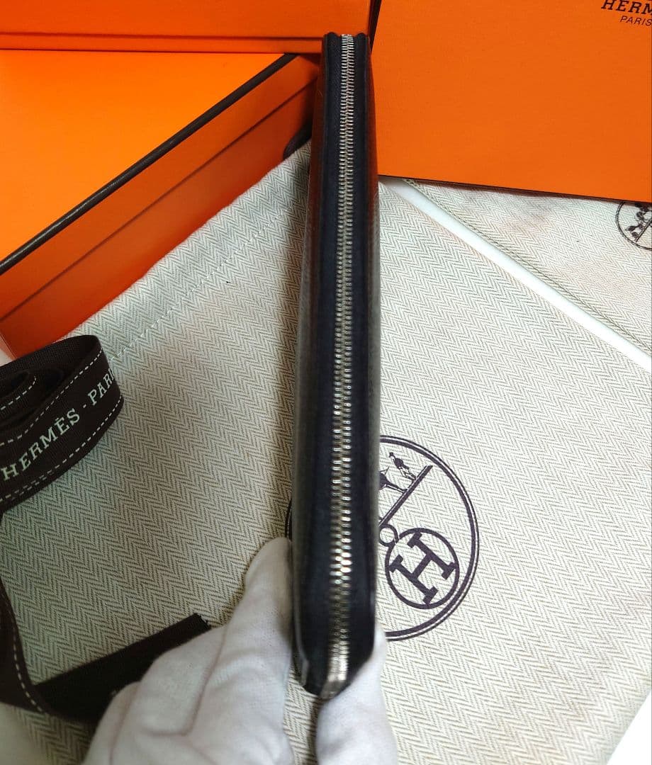 エルメス　アザップロング　シルクイン ブラック