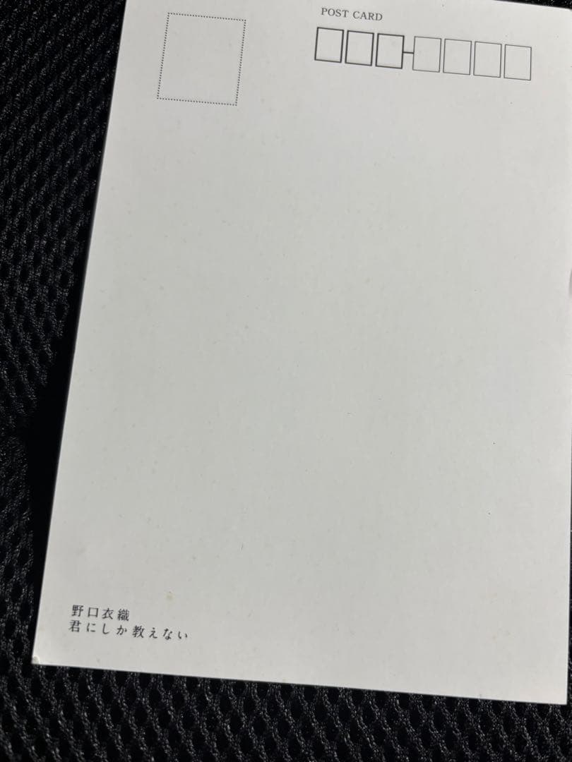 野口衣織 ファースト写真集 （ポストカード•帯付き）