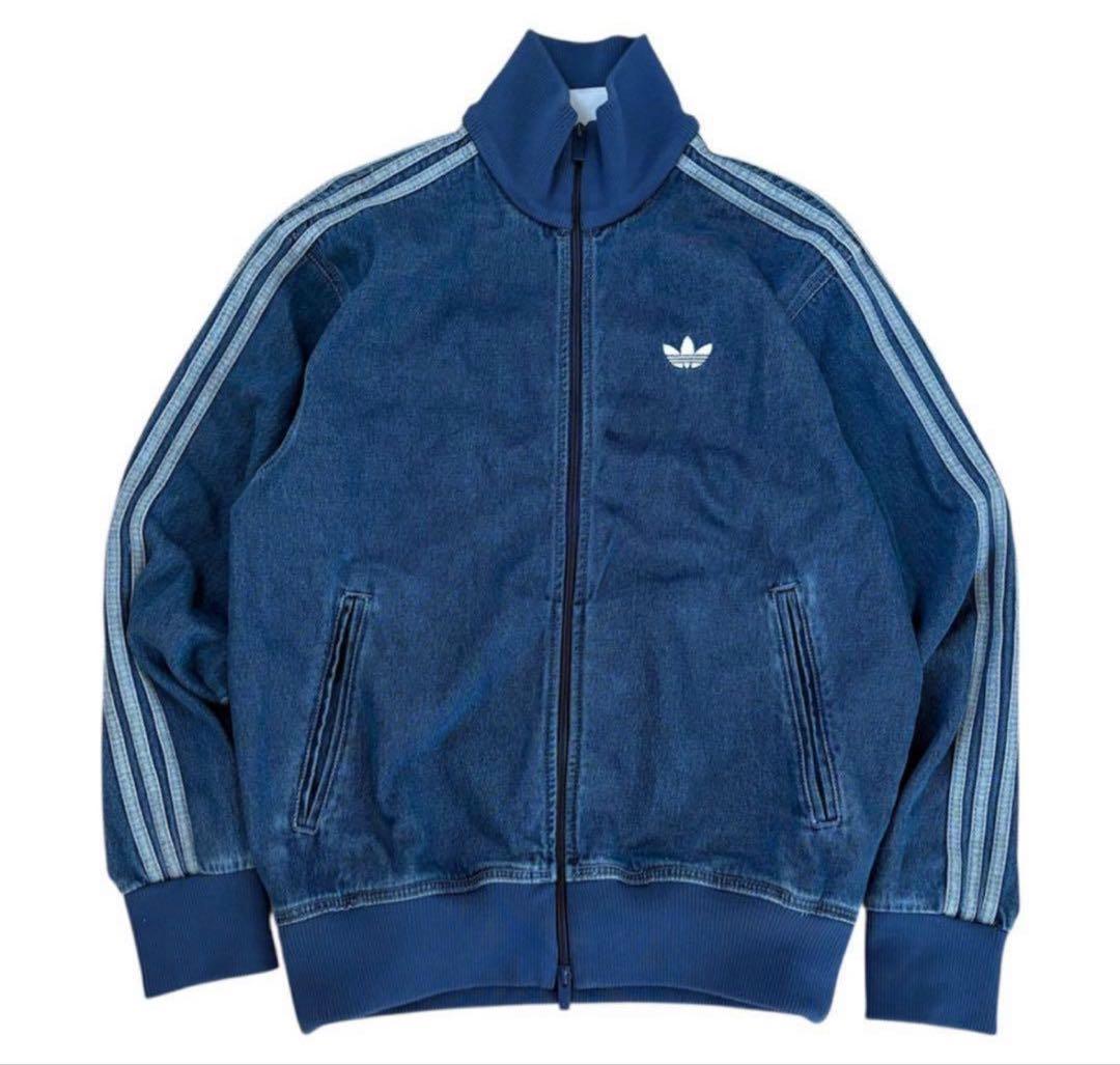 adidas デニムジャケット 3本ライン