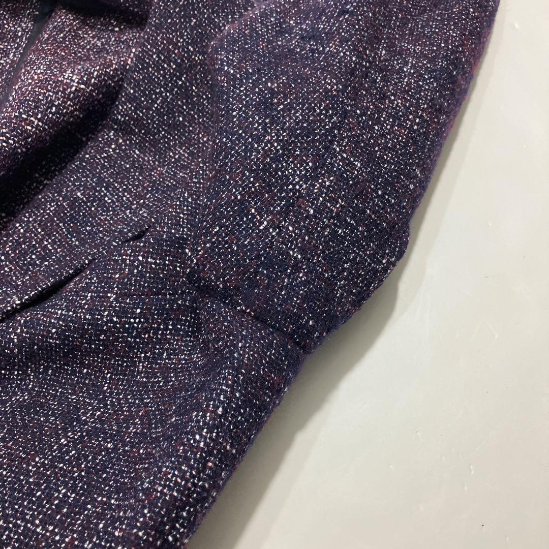 【逸品】TAGLIATORE アンコンジャケット ウールツイード　本切羽　46