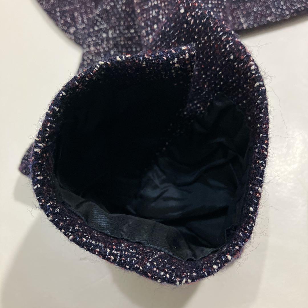 【逸品】TAGLIATORE アンコンジャケット ウールツイード　本切羽　46